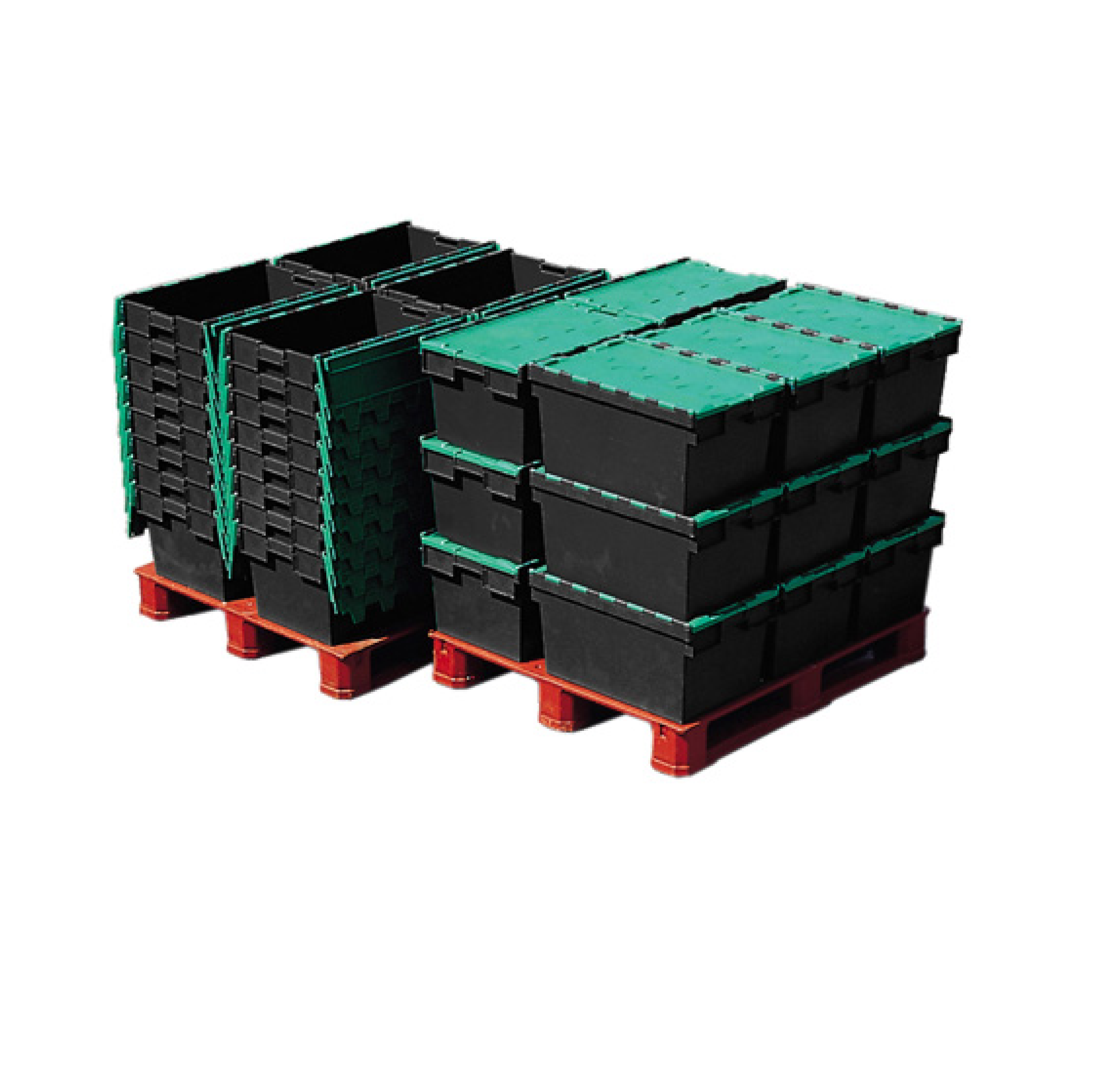 *Pallet of 80* 54L Attached Lid Container Original Totebox (600x400x320mm)